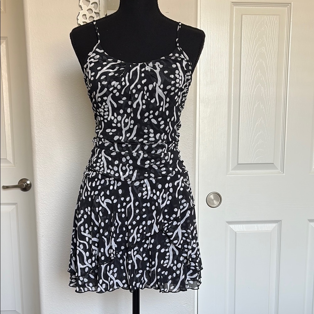 DVF x Target black and white mini dress